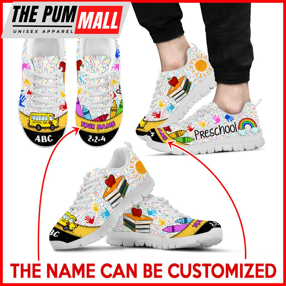 preschool-teacher-shoes-bus-ruler-sneaker-walking-shoes-personalized-custom-cnf7hikq Preschool Teacher Shoes Bus Ruler Sneaker Walking Shoes – Personalized Custom – Best Shoes For Teacher