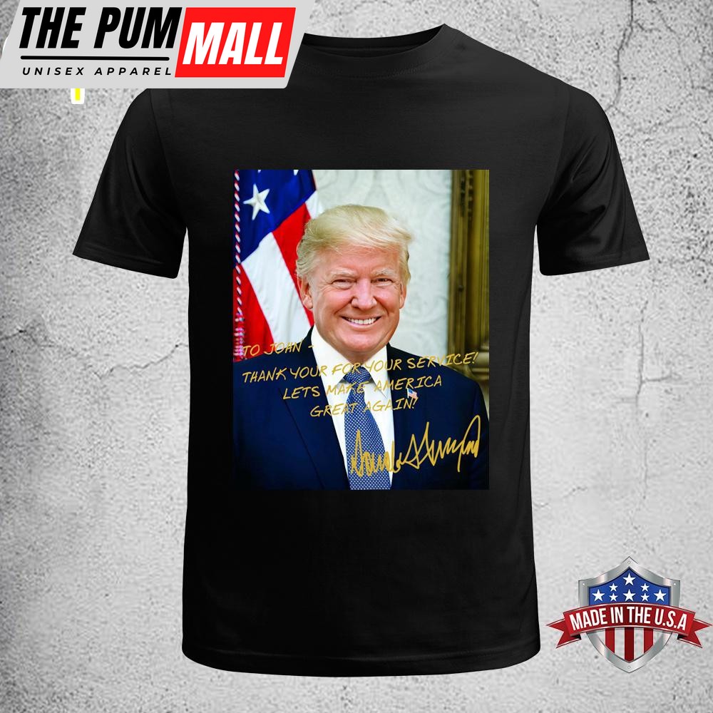 President Donald Trump Thank You For Your Service Unisex T-Shirt