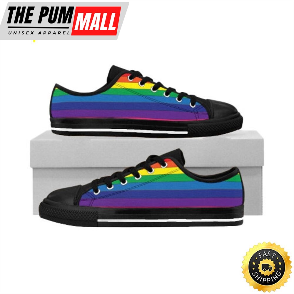 Pride Rainbow Low-Top Men’s Sneakers