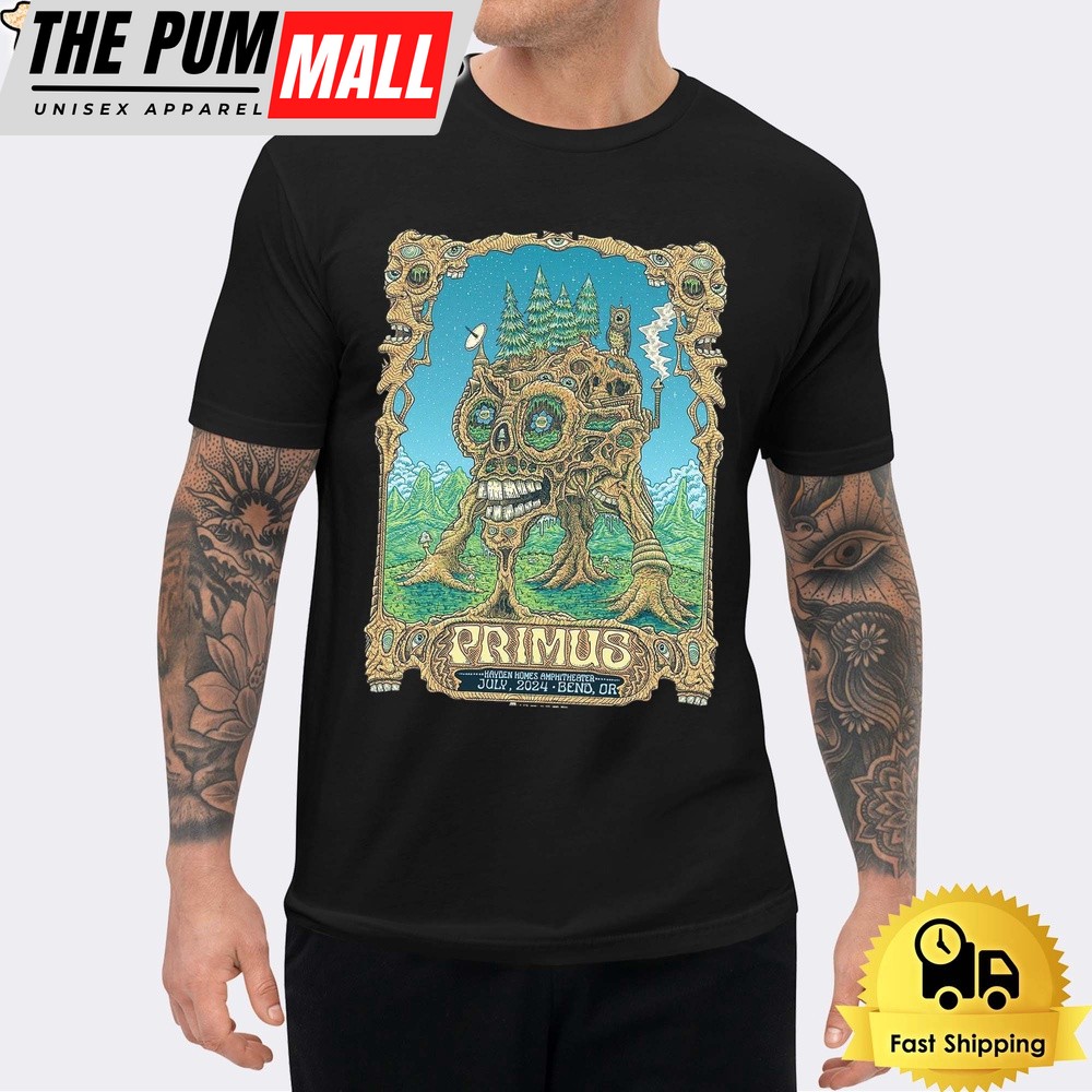 Primus Concert 2024 At Hayden Homes Amphitheater, Bend, OR Unisex T-Shirt