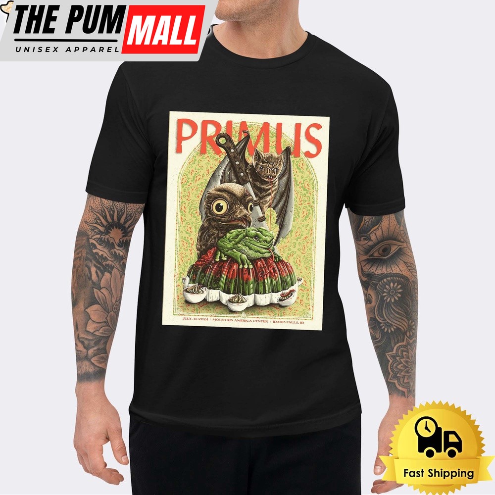 Primus Concert At Mountain America Center Idaho Falls On July 15 2024 Unisex T-Shirt