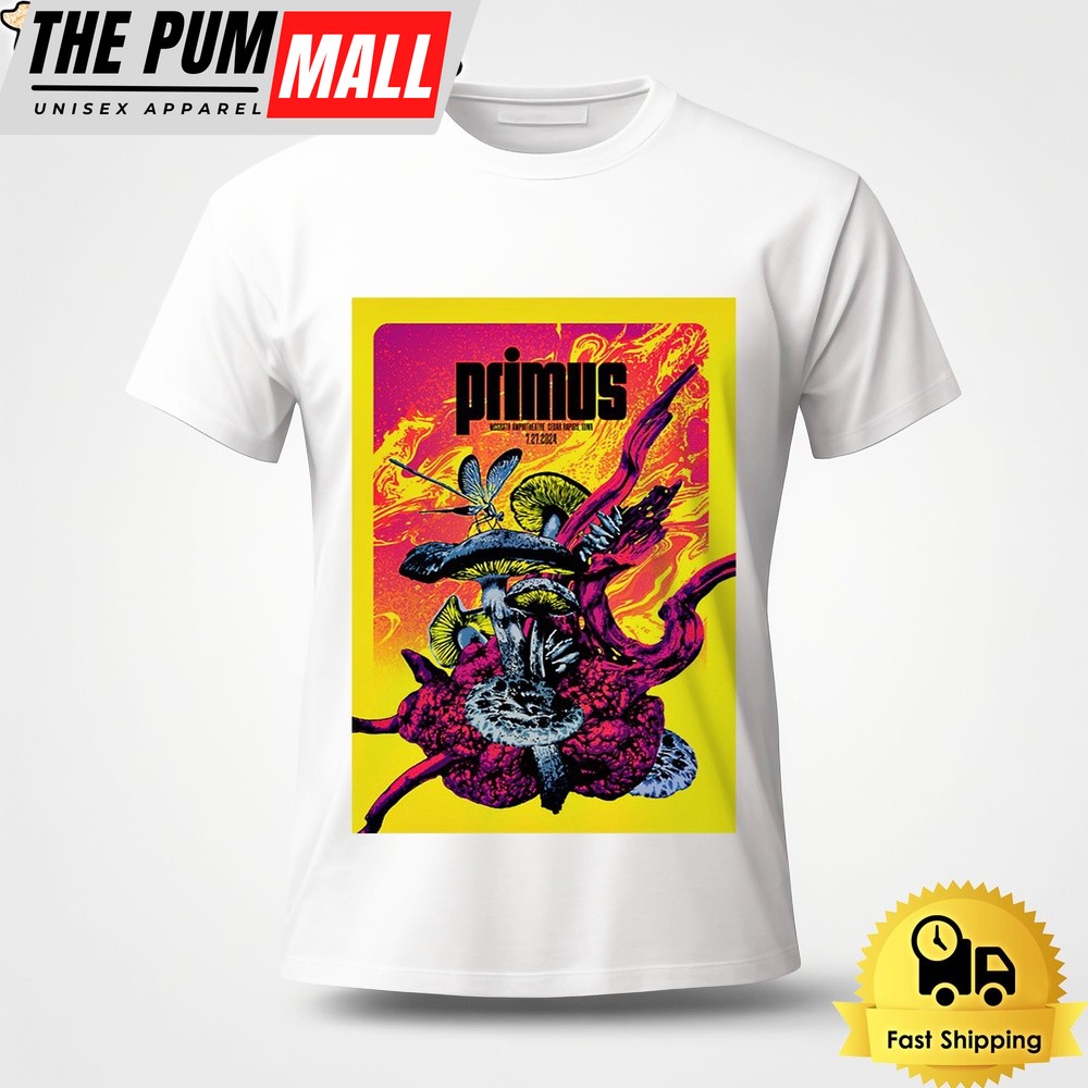 Primus Live At McGrath Amphitheatre In Cedar Rapids IA On July 27 2024 Unisex T-Shirt