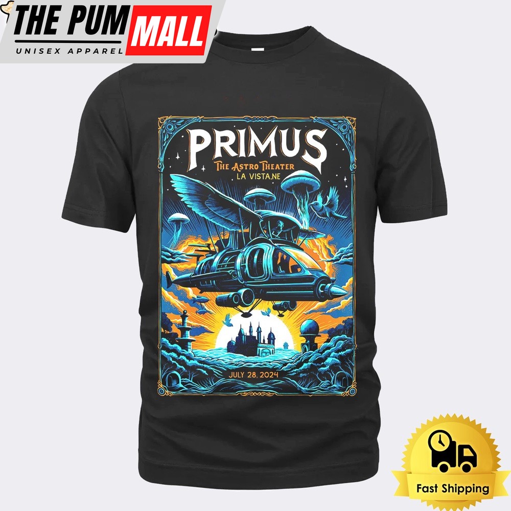 Primus Live At The Astro Amphitheater In La Vista NE On July 28 2024 Unisex T-Shirt
