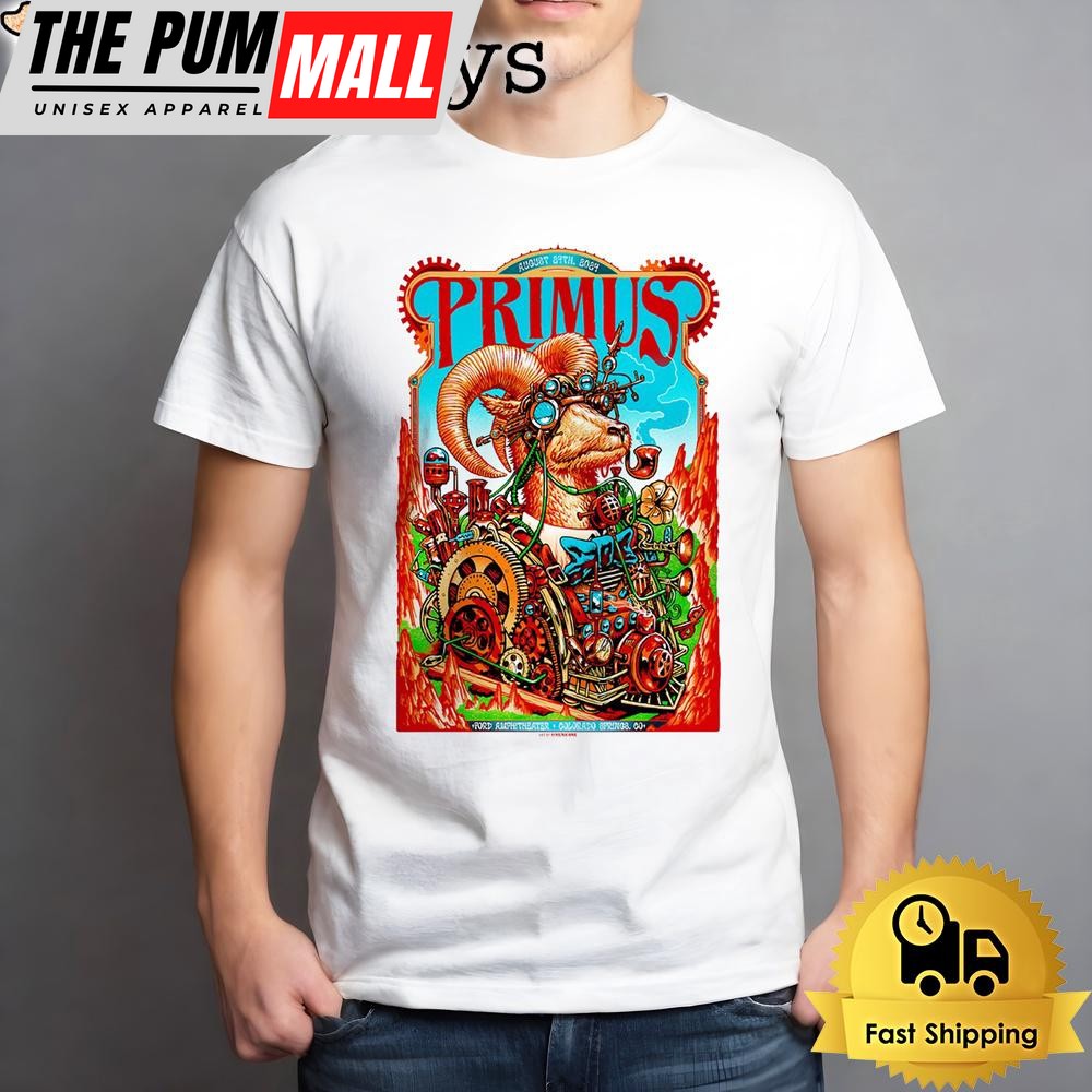 Primus Show 2024 At Ford Amphitheater In Colorado Springs CO Unisex T-Shirt