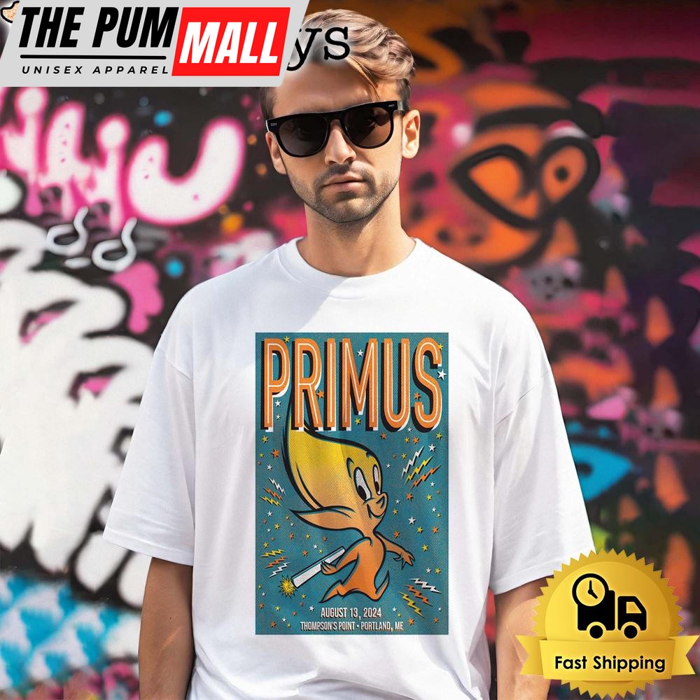 Primus Tour On August 13 2024 Thompsons Point In Portland ME Unisex T-Shirt