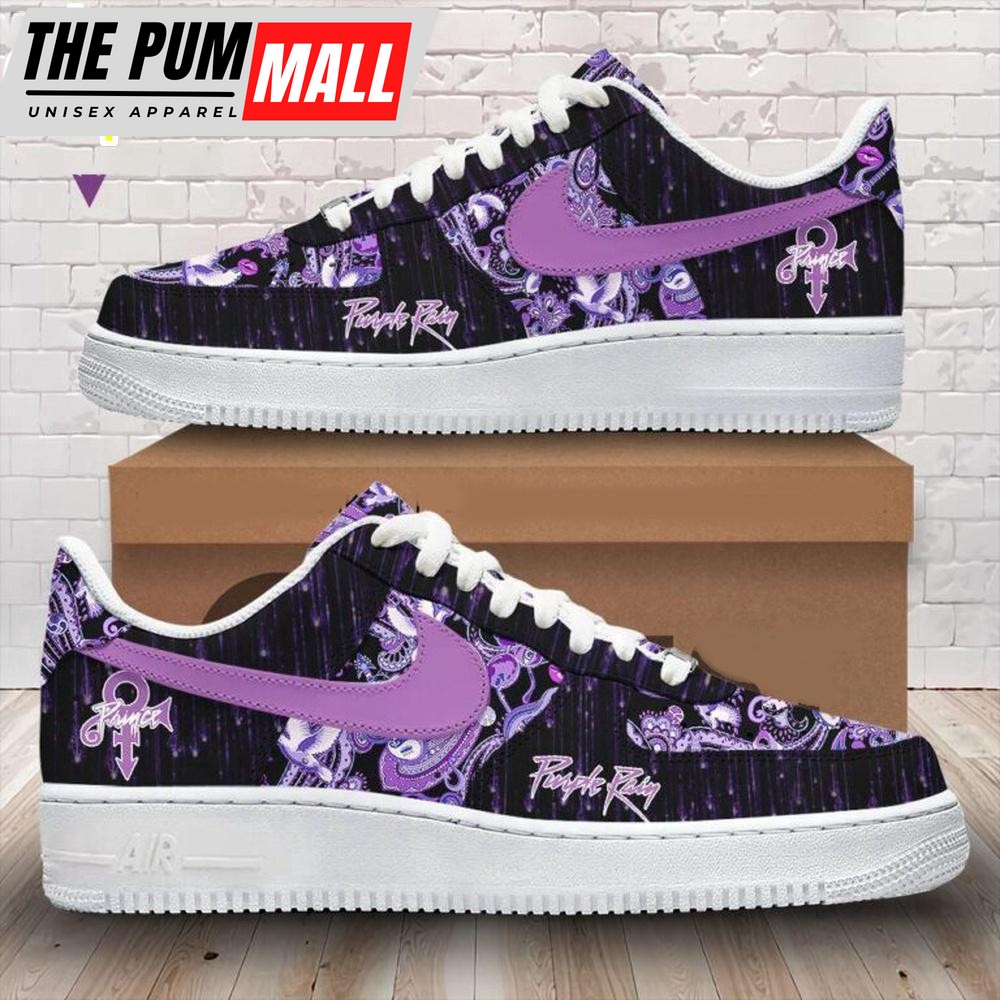 Prince Music Air Force 1 Shoes For Fans
