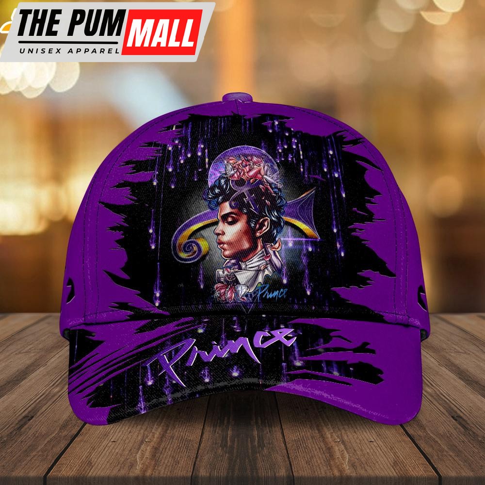 Prince Music Purple Baseball Cap Print For Fans