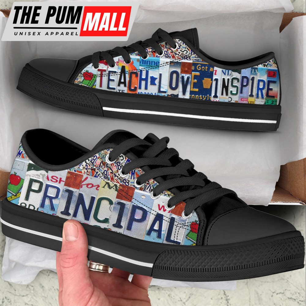 principal-shoes-teach-love-inspire-license-plates-low-top-shoes-best-gift-for-tqk0dksw Principal Shoes Teach Love Inspire License Plates Low Top Shoes – Best Gift For Teacher, School Shoes Malalan