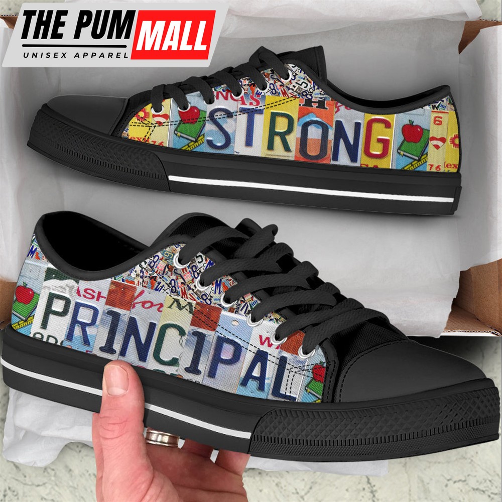 principal-strong-license-plates-low-top-shoes-best-gift-for-teacher-school-sh-hwkjlu6y Principal Strong License Plates Low Top Shoes – Best Gift For Teacher, School Shoes Malalan