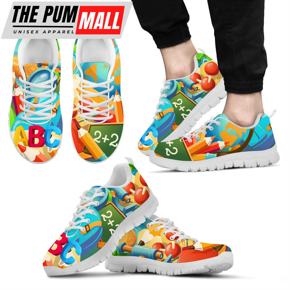 Proud Teacher Shoes Abc Sneakers Tennis Walking Shoes – Best Shoes For Teacher, School Shoes Malalan