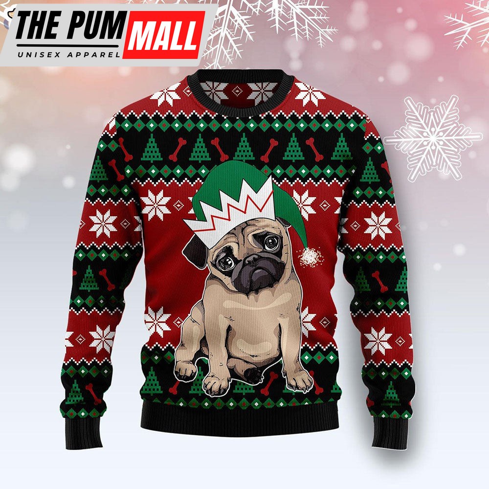 Pug Cute Dog Lover Best Gift Ugly Christmas Sweater – Christmas Gift For Friends