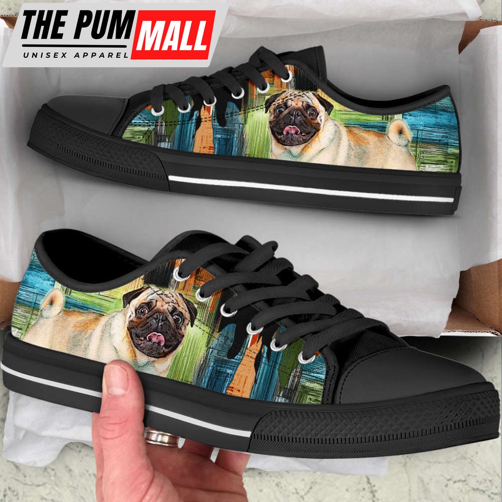 pug-dog-paint-art-wallpaper-low-top-shoes-canvas-sneakers-2pu7ehi6 Pug Dog Paint Art Wallpaper Low Top Shoes Canvas Sneakers