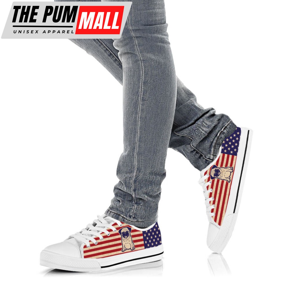 pug-dog-usa-flag-low-top-shoes-canvas-sneakers-casual-shoes-l9kuzwu6 Pug Dog USA Flag Low Top Shoes Canvas Sneakers Casual Shoes