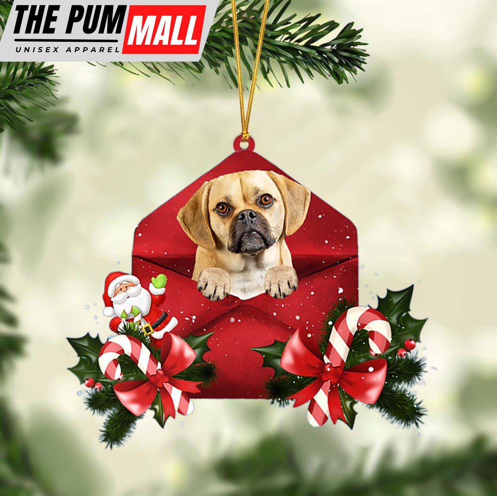 Puggle Christmas Letter Ornament – Car Ornament – Gifts For Pet Owners Limited Edition