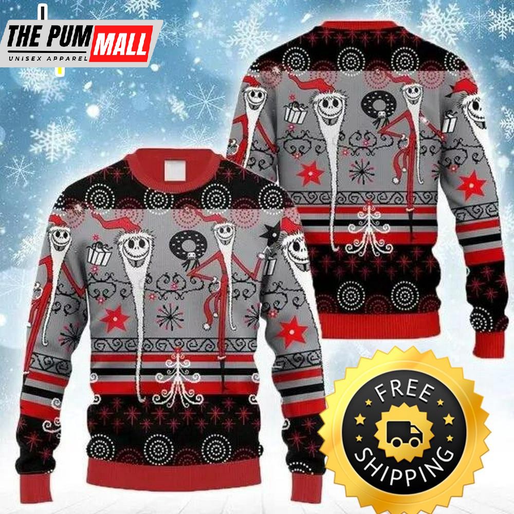 Pumpkin King Santa Claus Ugly Sweater, Halloween Christmas Sweater