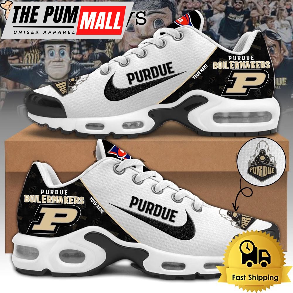 Purdue Boilermakers Football Mascot Symbol Custom Air Max Plus Shoes