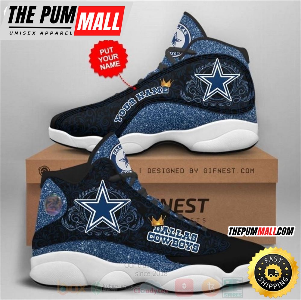 Queen Dallas Cowboys Nfl Mandala Football Team Custom Name Air Jd 13 Shoes