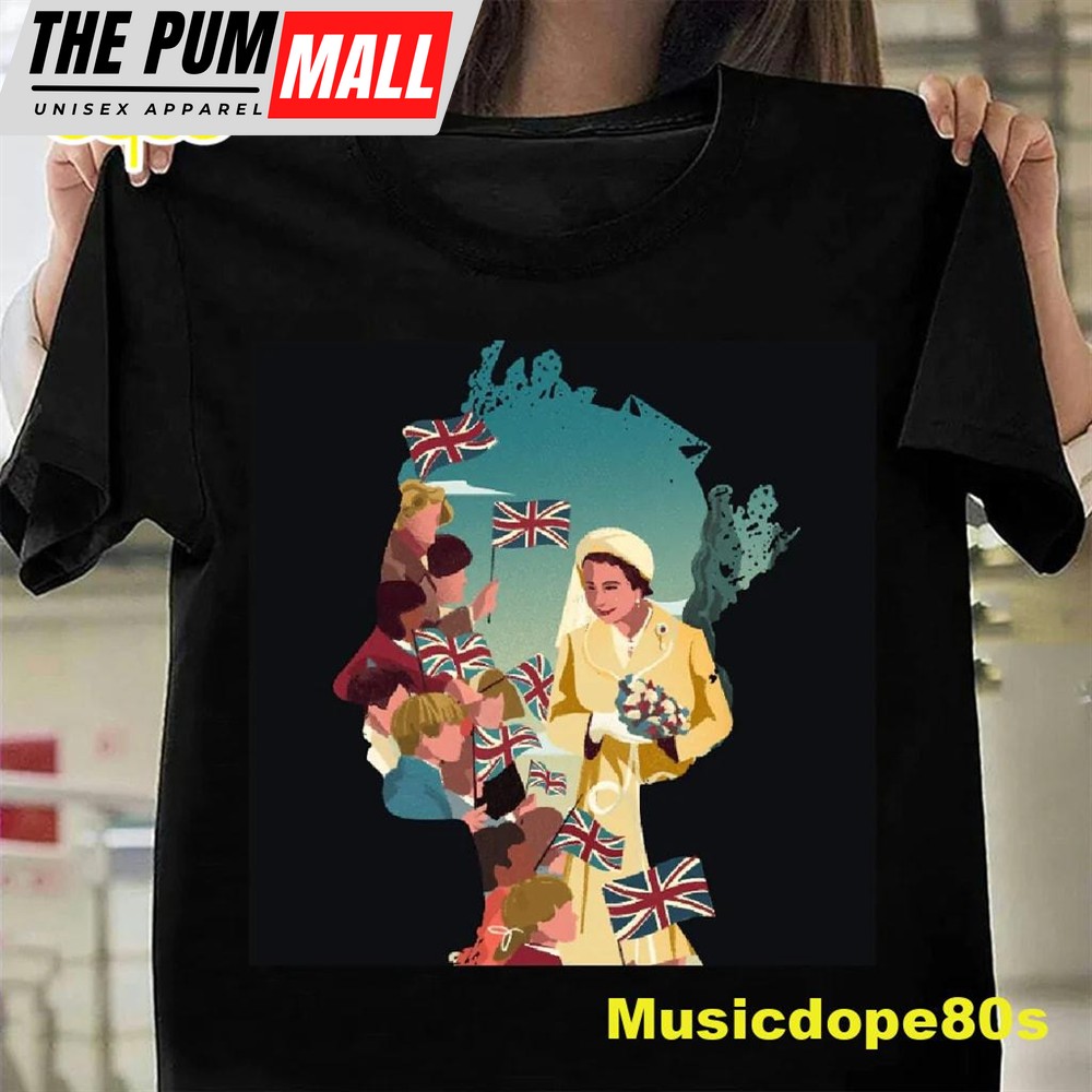 Queen Elizabeth II Queen Of England Dies At 96 Signature Black T-Shirt