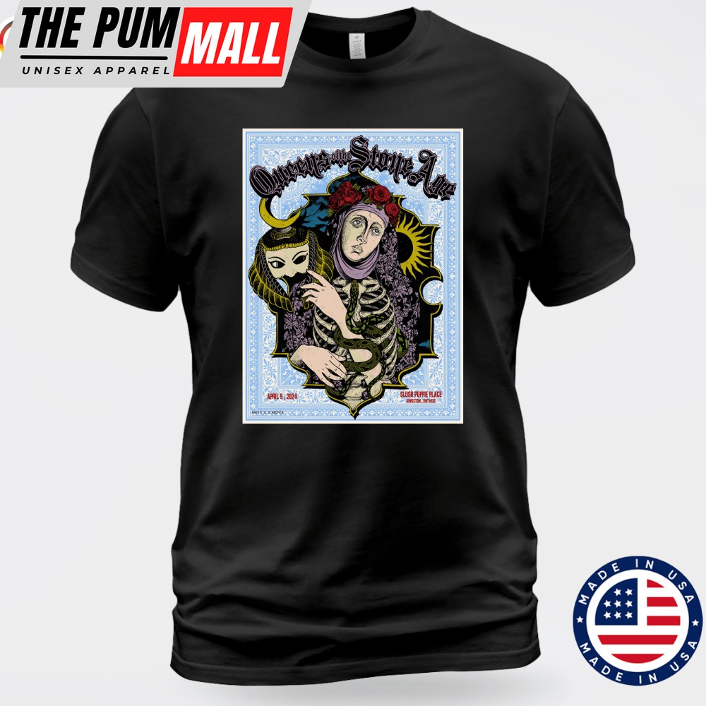 Queen Of The Stone Age Show Slush Puppie Place Kingston Ontario April 9 2025 T-shirt