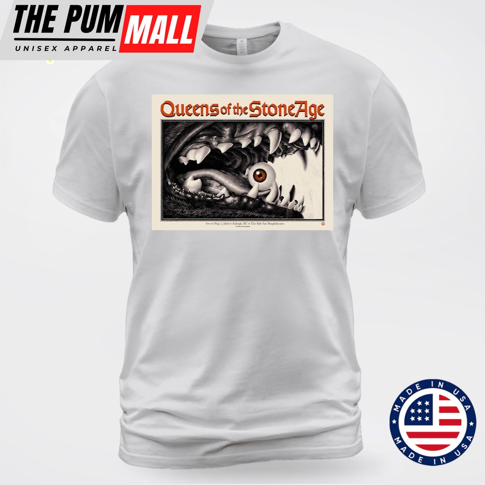 Queens Of The Stone Age May 2 2025 Raleigh NC T-shirt