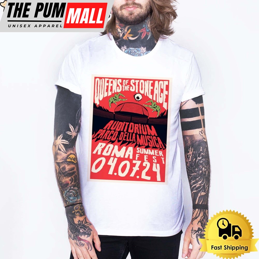 Queens Of The Stone Age Rome Summer Fest 2024 Unisex T-Shirt