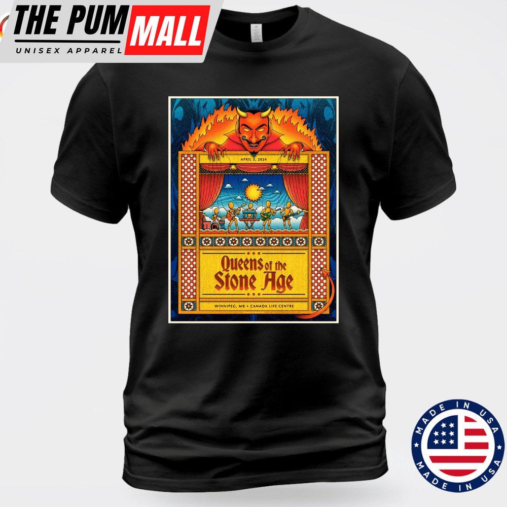 Queens Of The Stone Age Winnipeg, Manitoba, Canada April 5th 2025 T-shirt