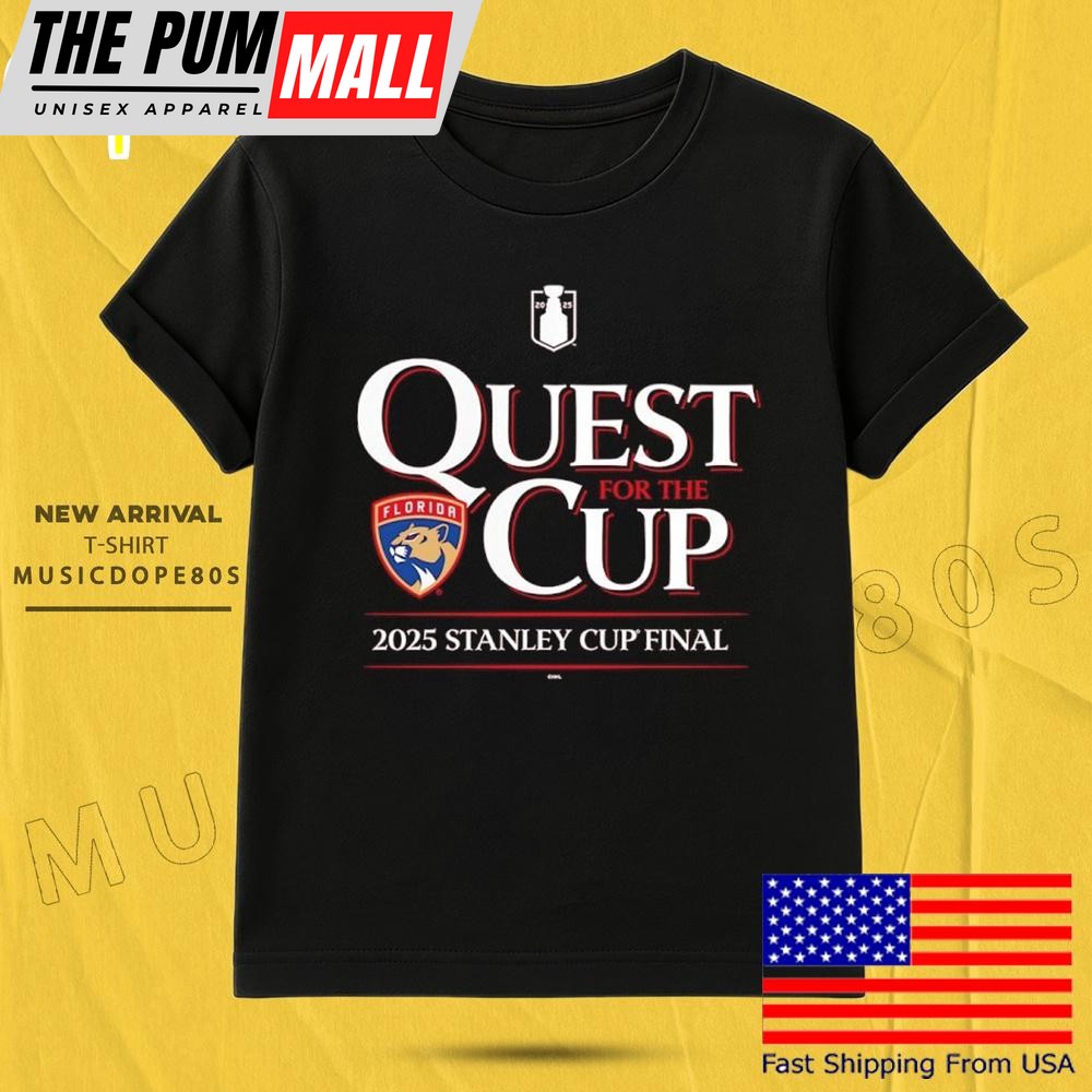 Quest For The Cup Florida Panthers 2025 Stanley Cup Final T Shirt