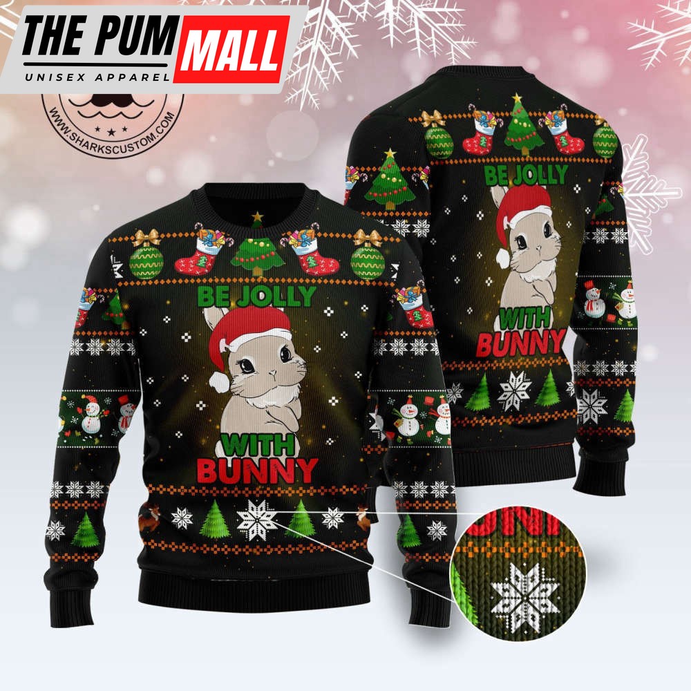 rabbit-be-jolly-ty1811-ugly-christmas-sweater-christmas-signature-s1vipv6b Rabbit Be Jolly TY1811 Ugly Christmas Sweater – Christmas Signature