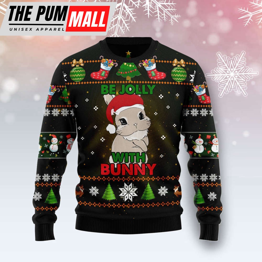Rabbit Be Jolly TY1811 Ugly Christmas Sweater – Christmas Signature