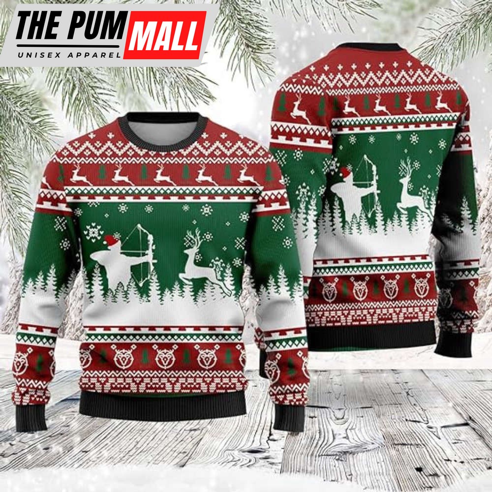 Raccoon Christmas Sweaters, Christmas Animals Crewneck Sweatshirt For Men