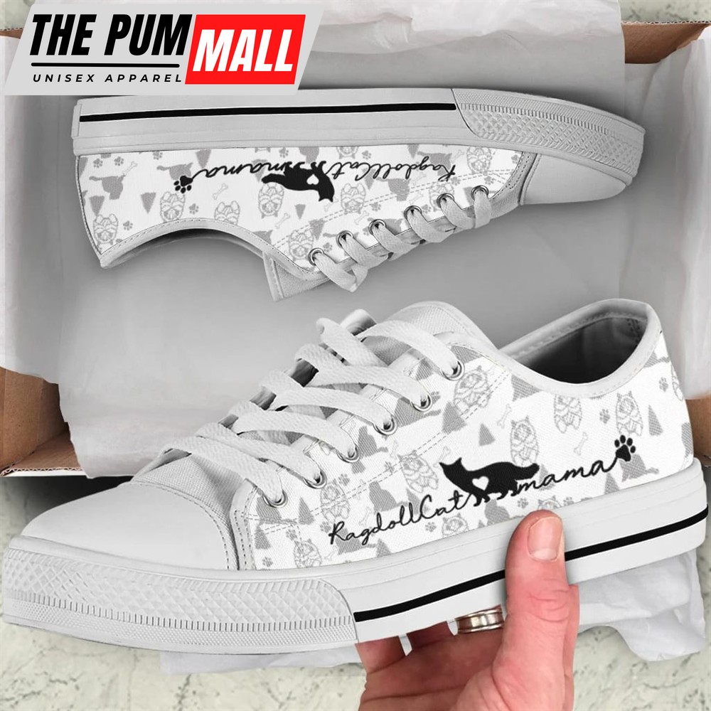 Ragdoll Cat Low Top Shoes – Cat Walking Shoes Men Women – Cat Memorial Gift