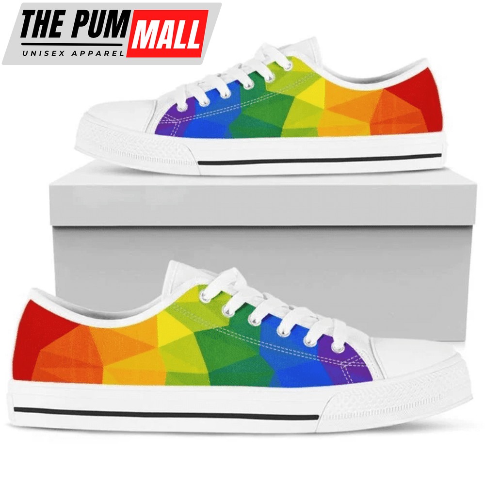 Rainbow LGBT Low Top Shoes PN205343Sb – Comfortable & Trendy Footwear