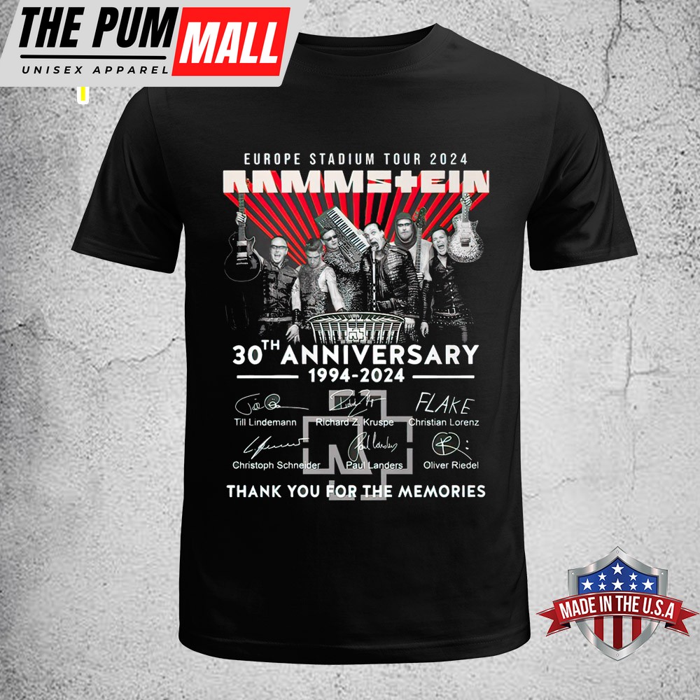 Rammstein 30th Anniversary 1994-2025 Europe Tour Unisex T-Shirt