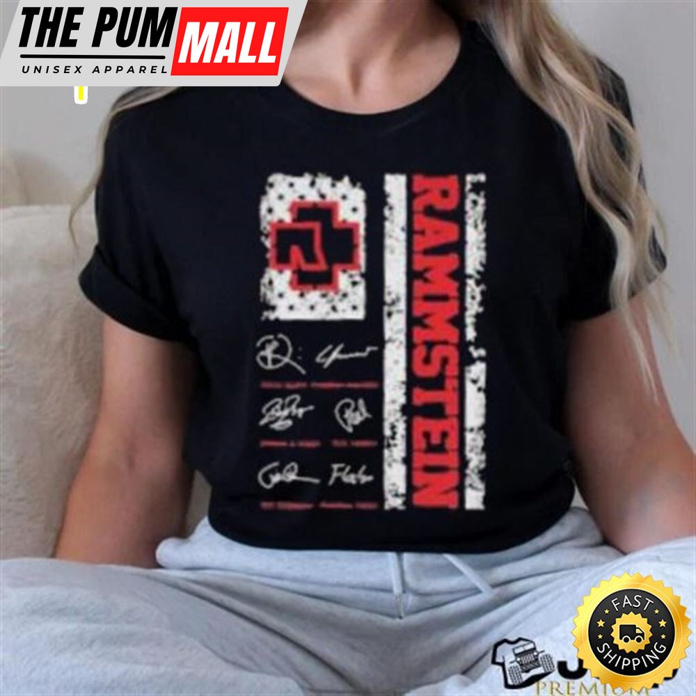 Rammstein Band And Their Signatures Unisex T Shirt