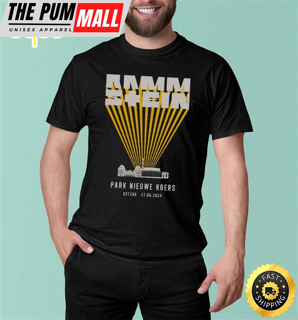 Rammstein Jun 27, 2025 Ostend Belgium Show Shirt