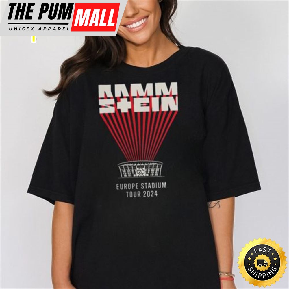 Rammstein Merchandise Europe Stadium Tour 2025 T Shirts