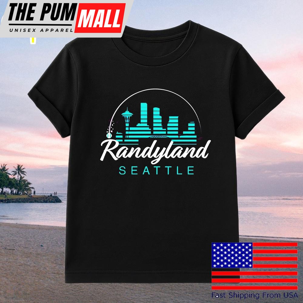 Randy Arozarena Randyland Seattle Baseball Skyline T-Shirt