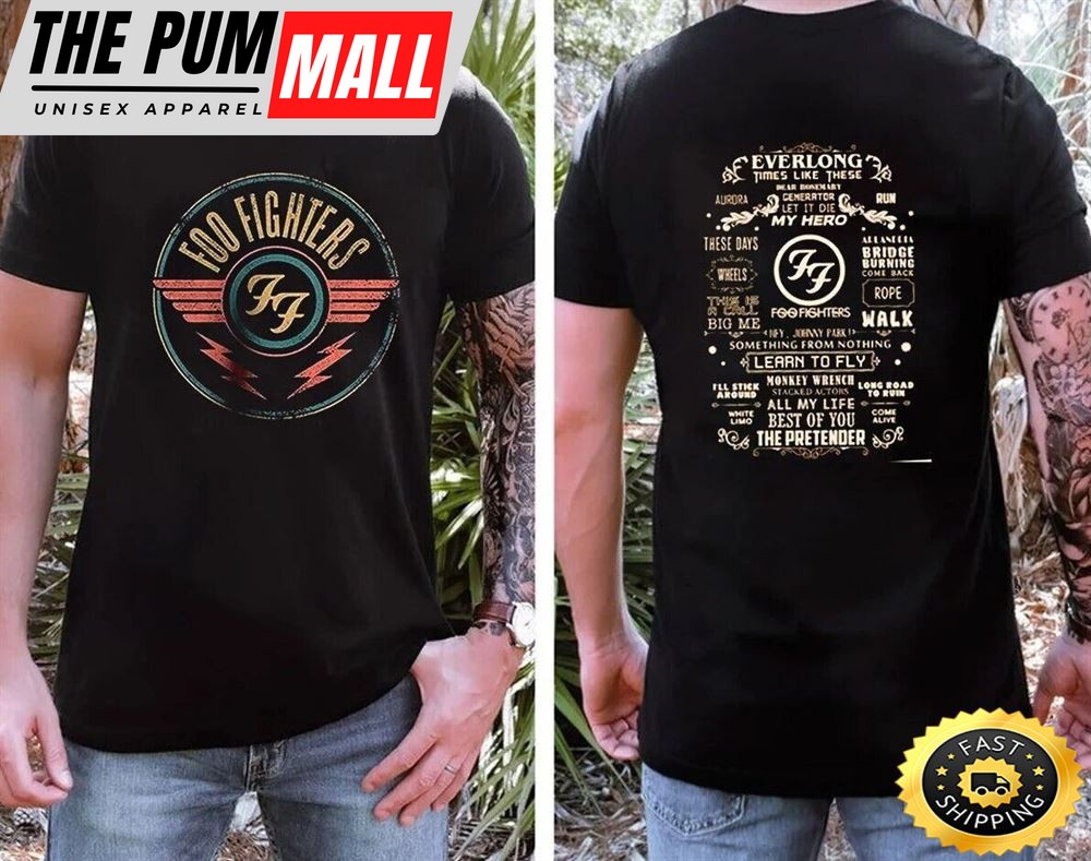 Rare Foo Fighters Shirt Rock N Roll Band T-Shirt