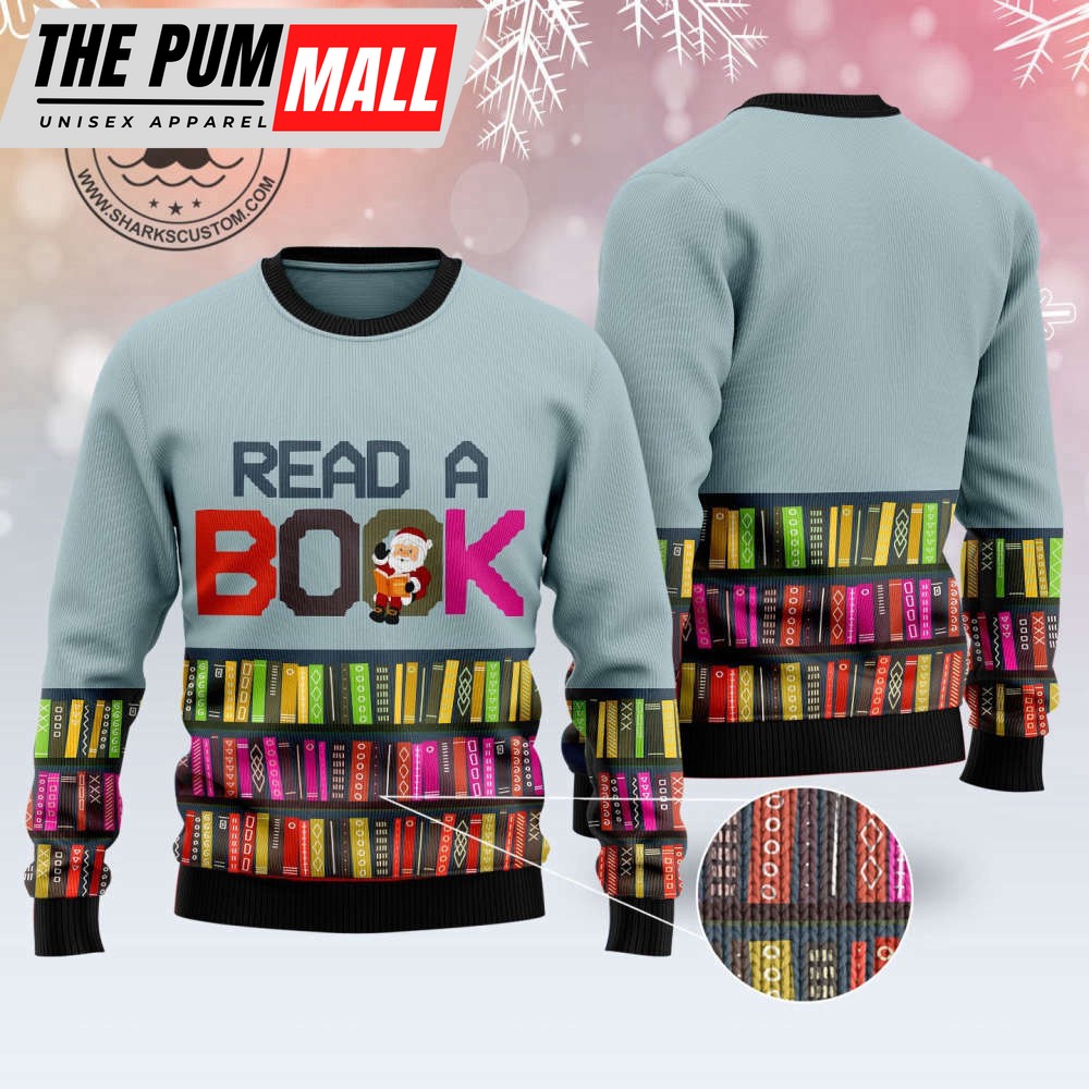 read-a-book-t1510-ugly-christmas-sweater-noel-malalan-signature-svij57jm Read A Book T1510 Ugly Christmas Sweater – Noel Malalan Signature