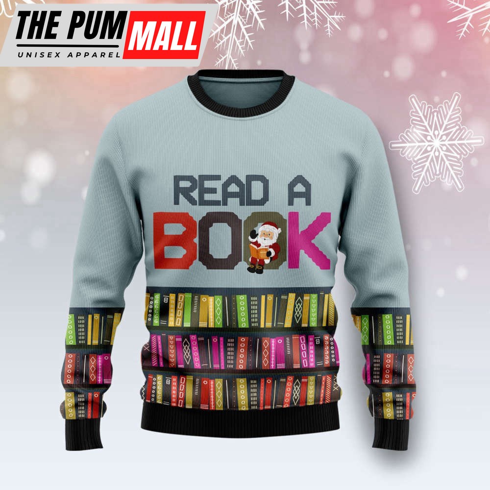 Read A Book T1510 Ugly Christmas Sweater – Noel Malalan Signature
