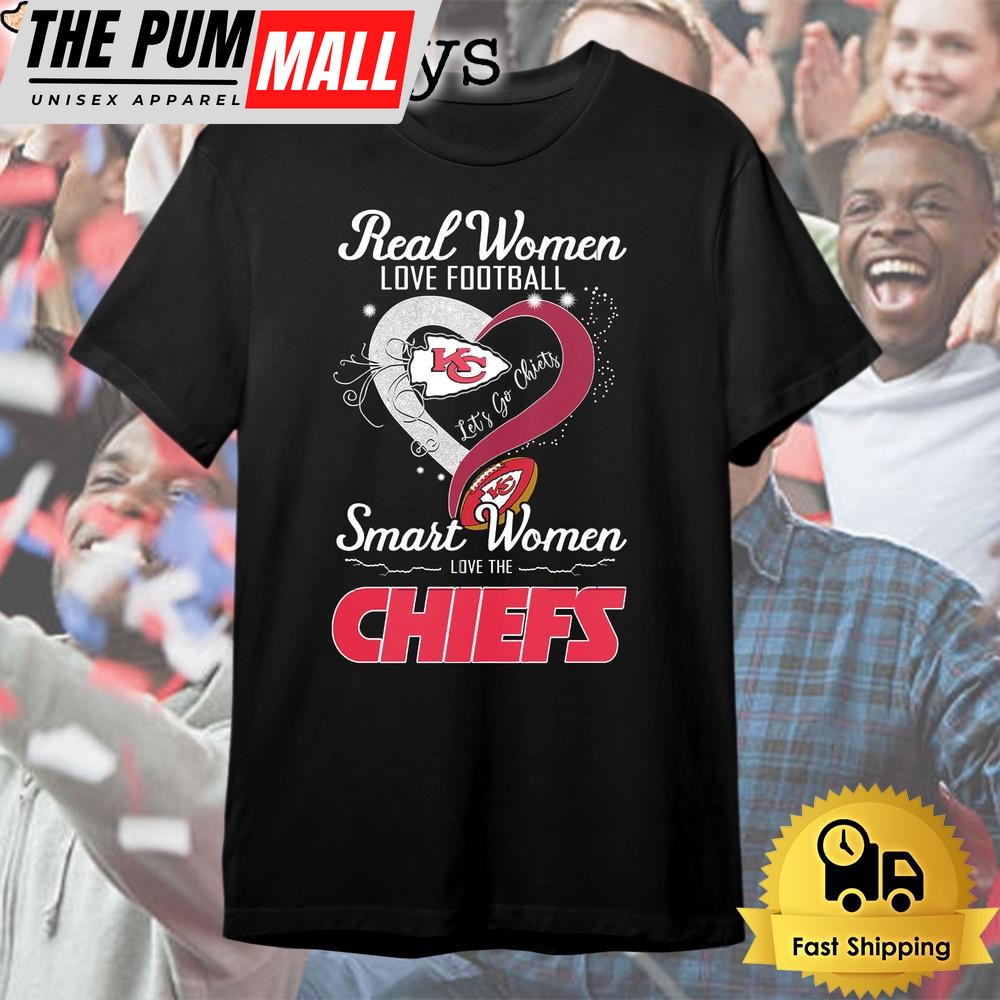 Real Women Love Footfall Smart Woman Love The Kansas City Chiefs T Shirt