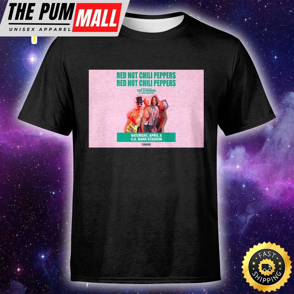 Red Hot Chili Peppers Bring 2025 Global Tour To U.S. Bank Stadium On Saturday, April 8 Unisex T-Shirt