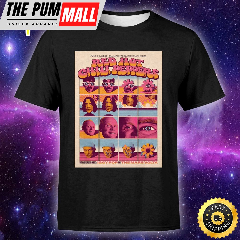 Red Hot Chili Peppers Mannheim June 26 Tour 2025 Unisex T-Shirt