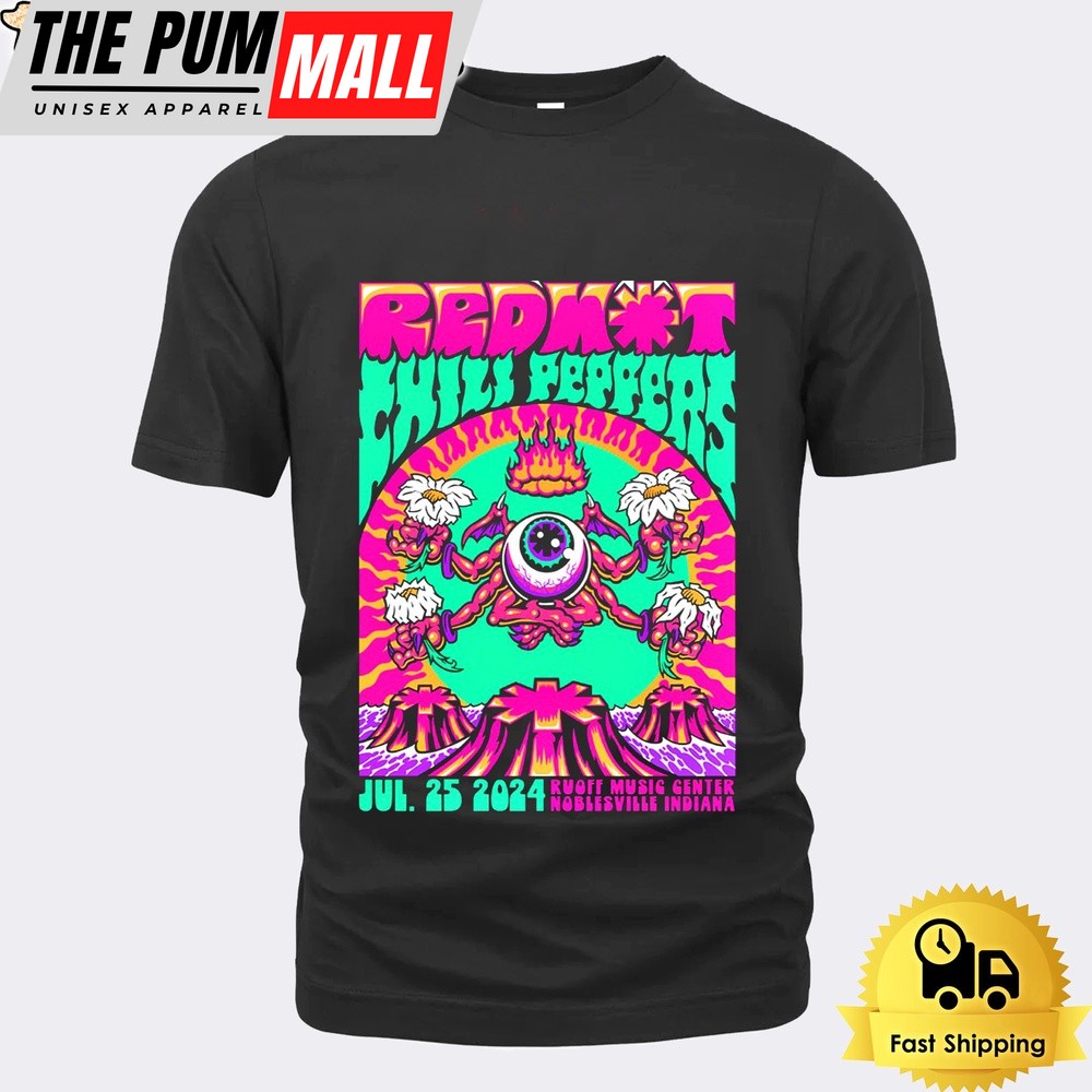 Red Hot Chili Peppers Ruoff Music Center in Noblesville IN On July 25 2024 Unisex T-Shirt