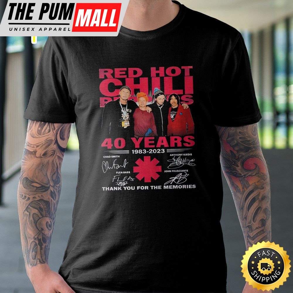 Red Hot Chili Peppers Tour 2025 Thanks You For The Memories T-shirt
