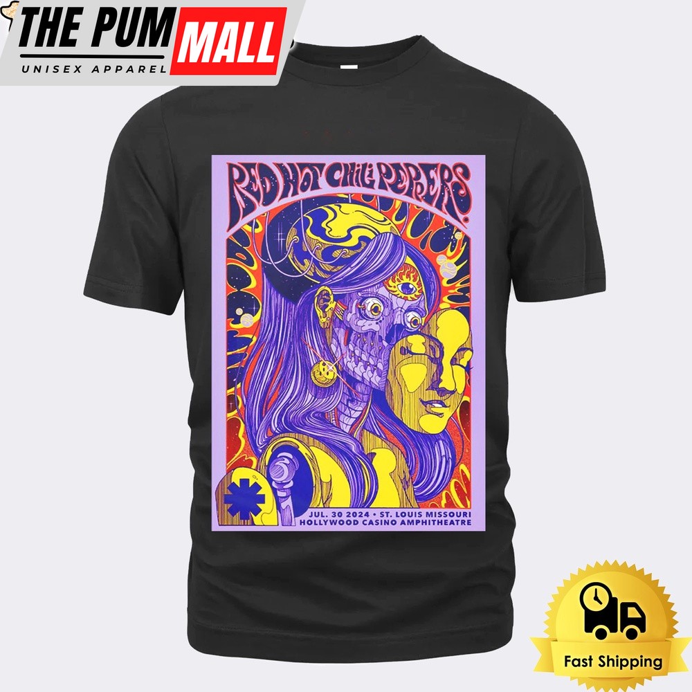 Red Hot Chili Peppers Tour In Maryland Heights MO On July 30 2024 Unisex T-Shirt