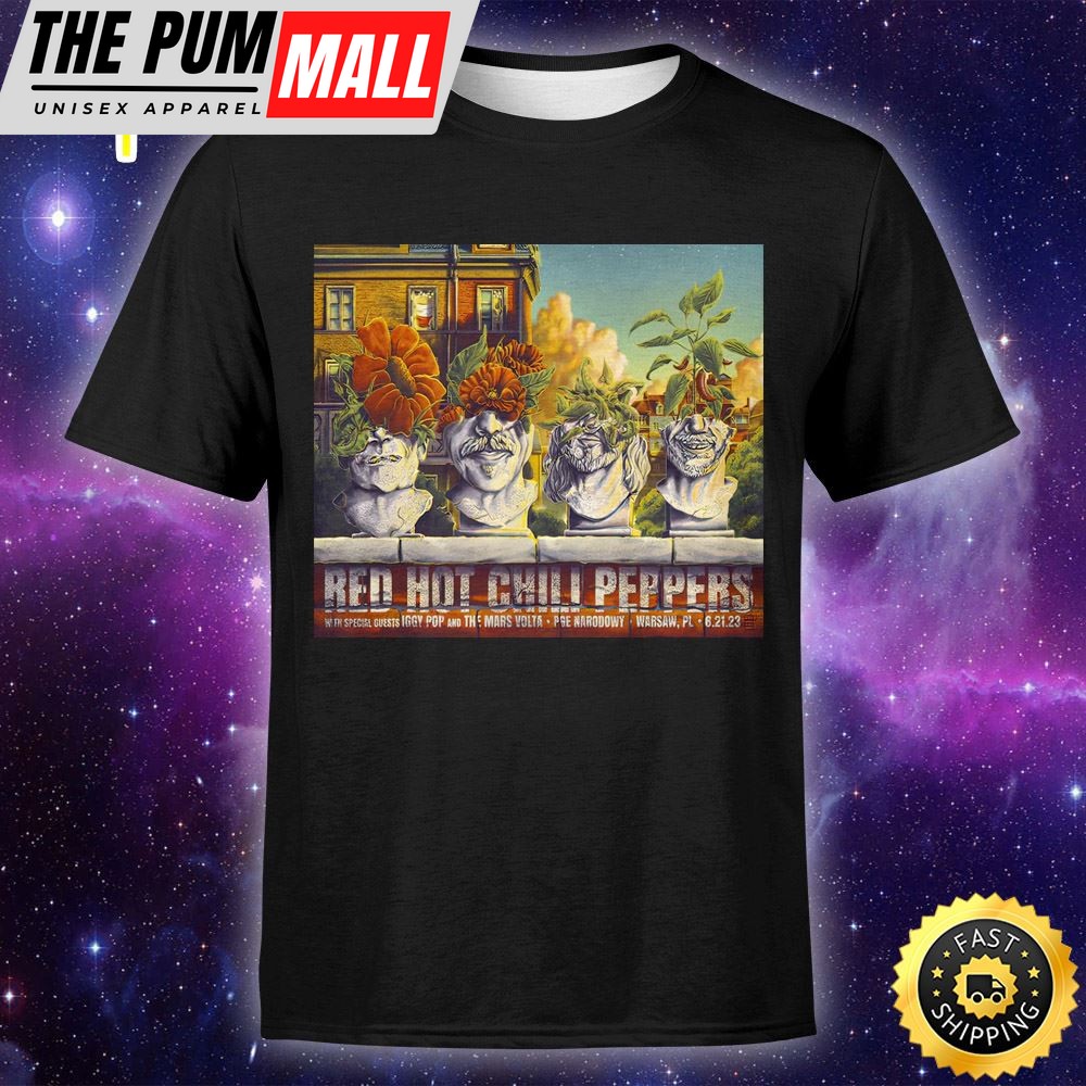 Red Hot Chili Peppers Warsaw June 21 Tour 2025 Unisex Tshirt