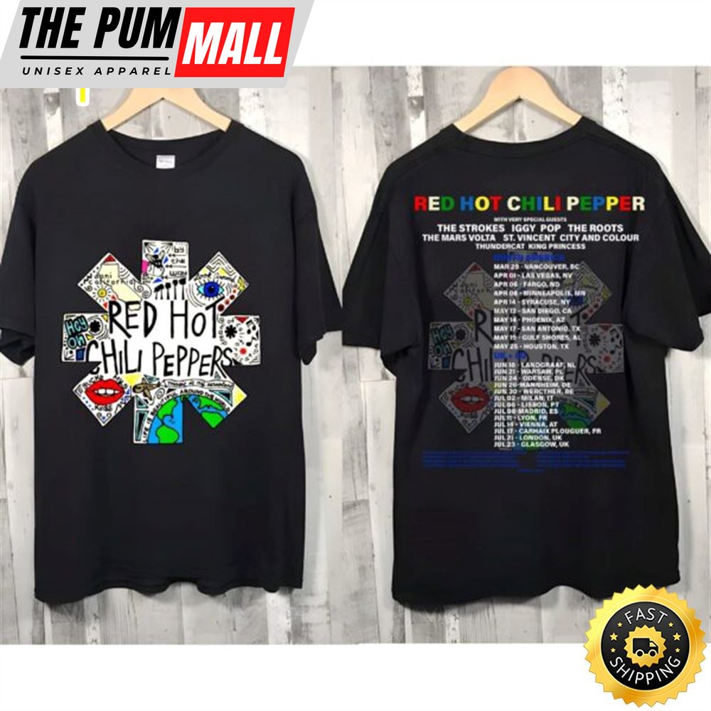 Red Hot Chili Peppers World Tour 2023 Shirt For Fans
