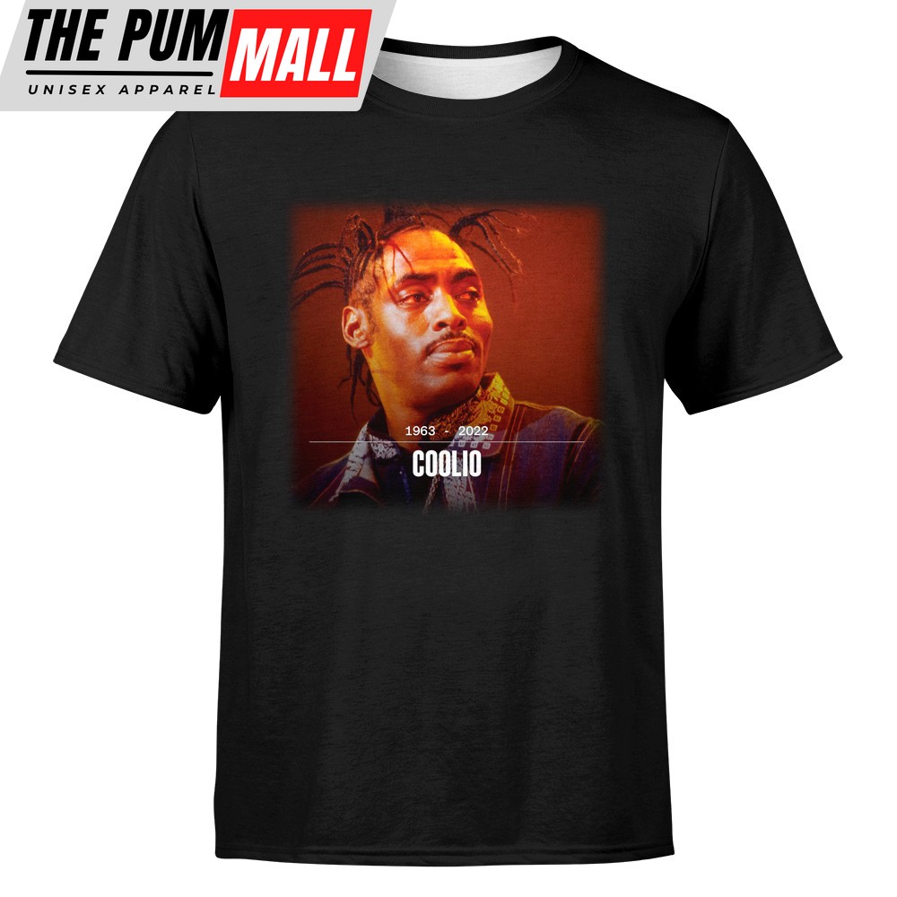 Rest In Peace Coolio 1963 – 2025 Gangsta Paradise Artis Black T-shirt