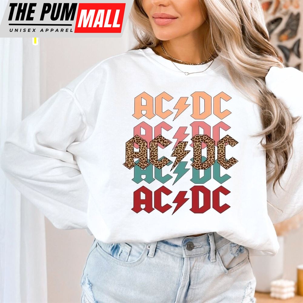 Retro Acdc Rock Band Sweatshirt Nostalgic Classic Rock 2025 Shirt